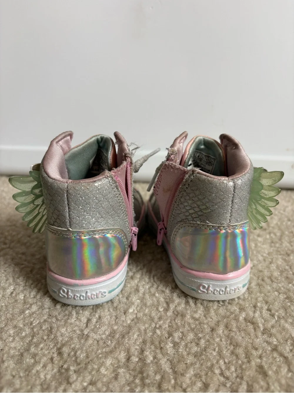 Skechers sparkly iridescent